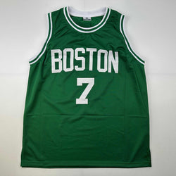 Facsimile Autographed Jaylen Brown Boston Green Reprint Laser Auto Basketball Jersey Size Men's XL (ONLINE ORDER ONLY)