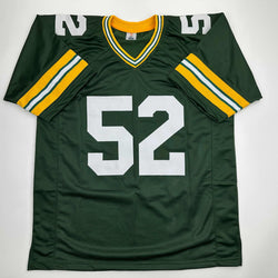 Autographed/Signed Frank Winters SB XXXI Champs Green Bay Green Football Jersey JSA COA (ONLINE ORDER ONLY)