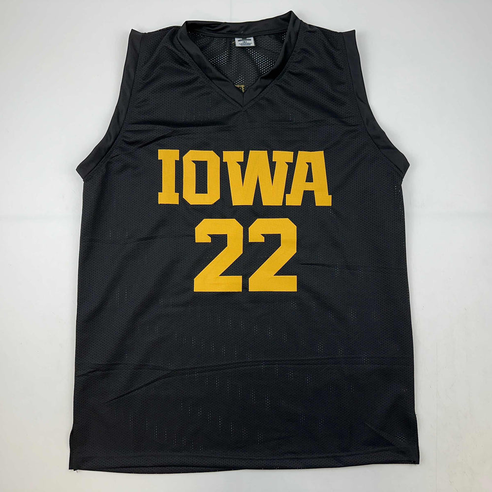 Facsimile Autographed Caitlin Clark Iowa Black Reprint Laser Auto College Basketball Jersey Size Men's XL (ONLINE ORDER ONLY)