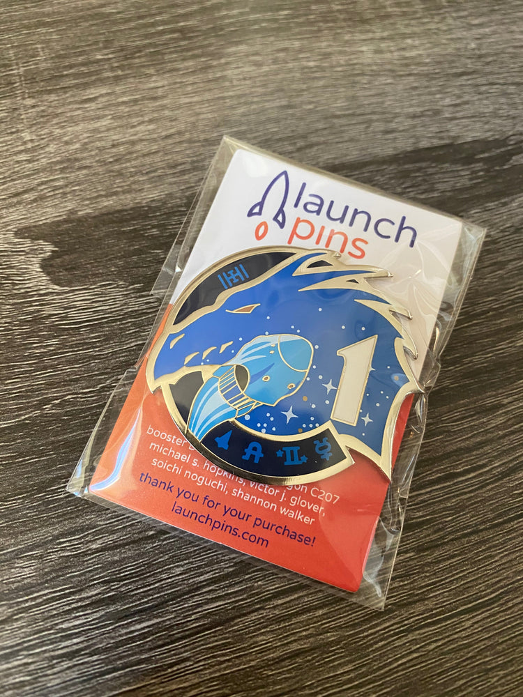 NASA Crew-1 USCV-1 Mission Patch Hard Enamel Pin (ONLINE ORDER ONLY)