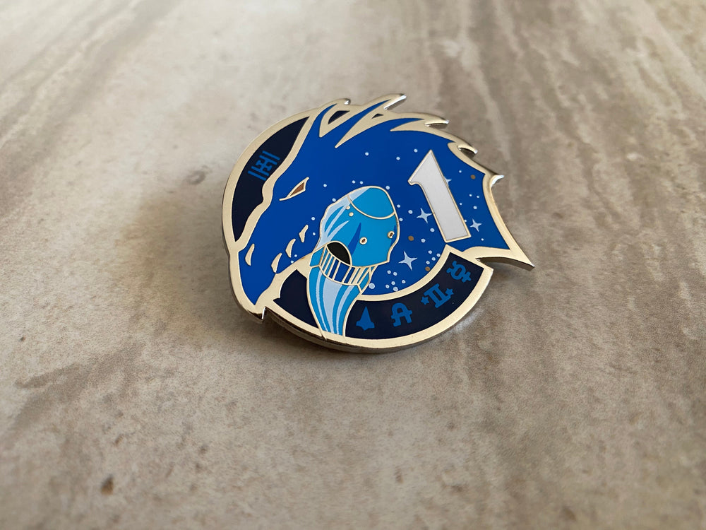 NASA Crew-1 USCV-1 Mission Patch Hard Enamel Pin (ONLINE ORDER ONLY)