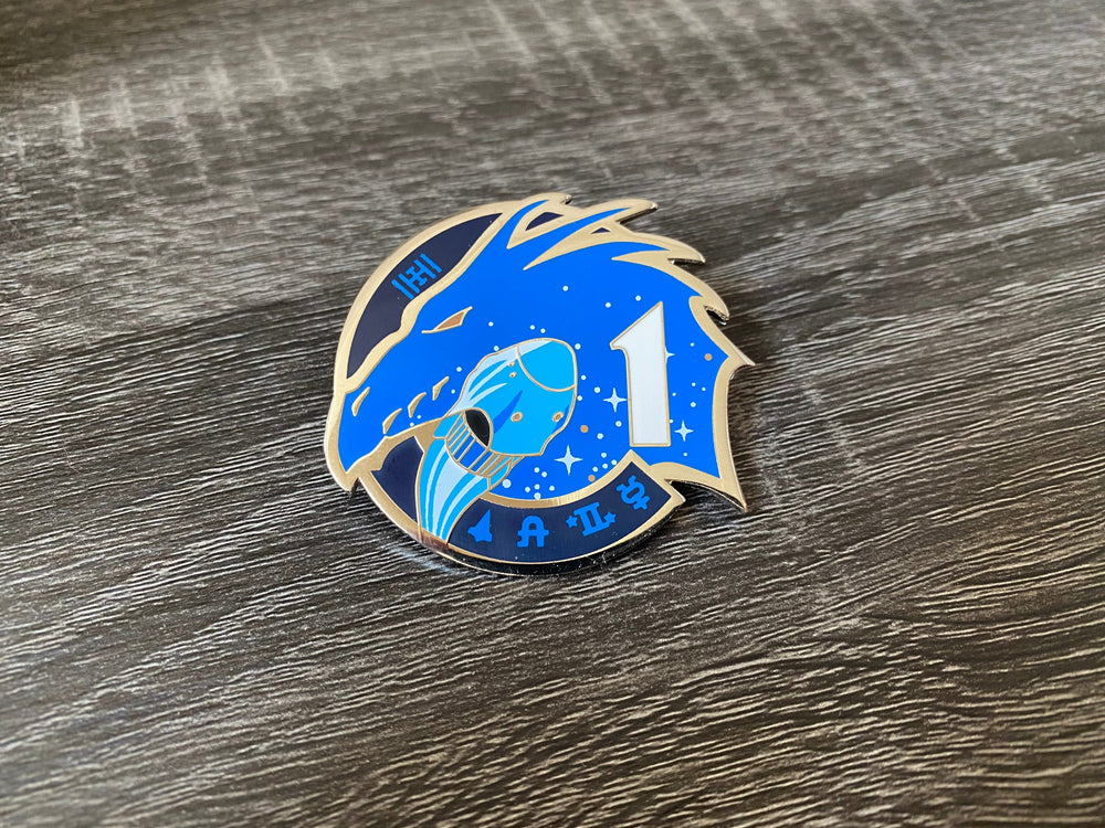 NASA Crew-1 USCV-1 Mission Patch Hard Enamel Pin (ONLINE ORDER ONLY)