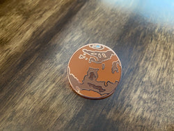 Mars Hard Enamel Pin (ONLINE ORDER ONLY)
