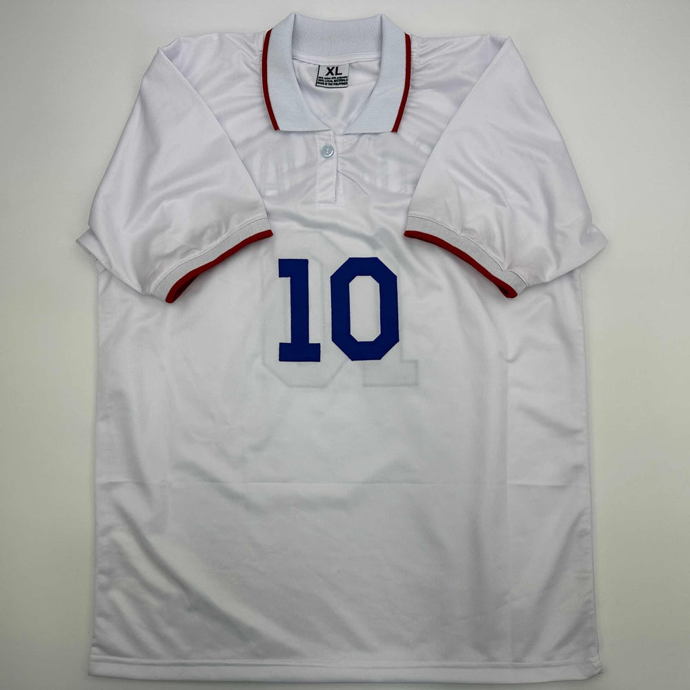 Facsimile Autographed Landon Donovan United States USA White World Cup Reprint Laser Auto Soccer Jersey Size Men's XL (ONLINE ORDER ONLY)