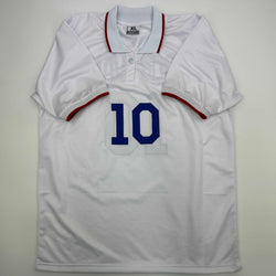 Facsimile Autographed Landon Donovan United States USA White World Cup Reprint Laser Auto Soccer Jersey Size Men's XL (ONLINE ORDER ONLY)