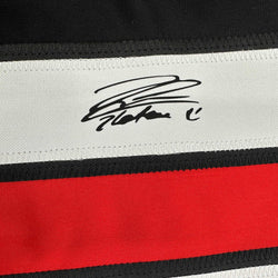 Facsimile Autographed Zlatan Ibrahimovic AC Milan Black/Red Reprint Laser Auto Soccer Jersey Size Men's XL (ONLINE ORDER ONLY)
