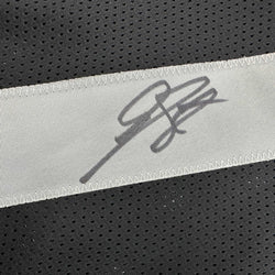 Autographed/Signed Geno Smith Oakland Black Football Jersey Beckett BAS COA (ONLINE ORDER ONLY)