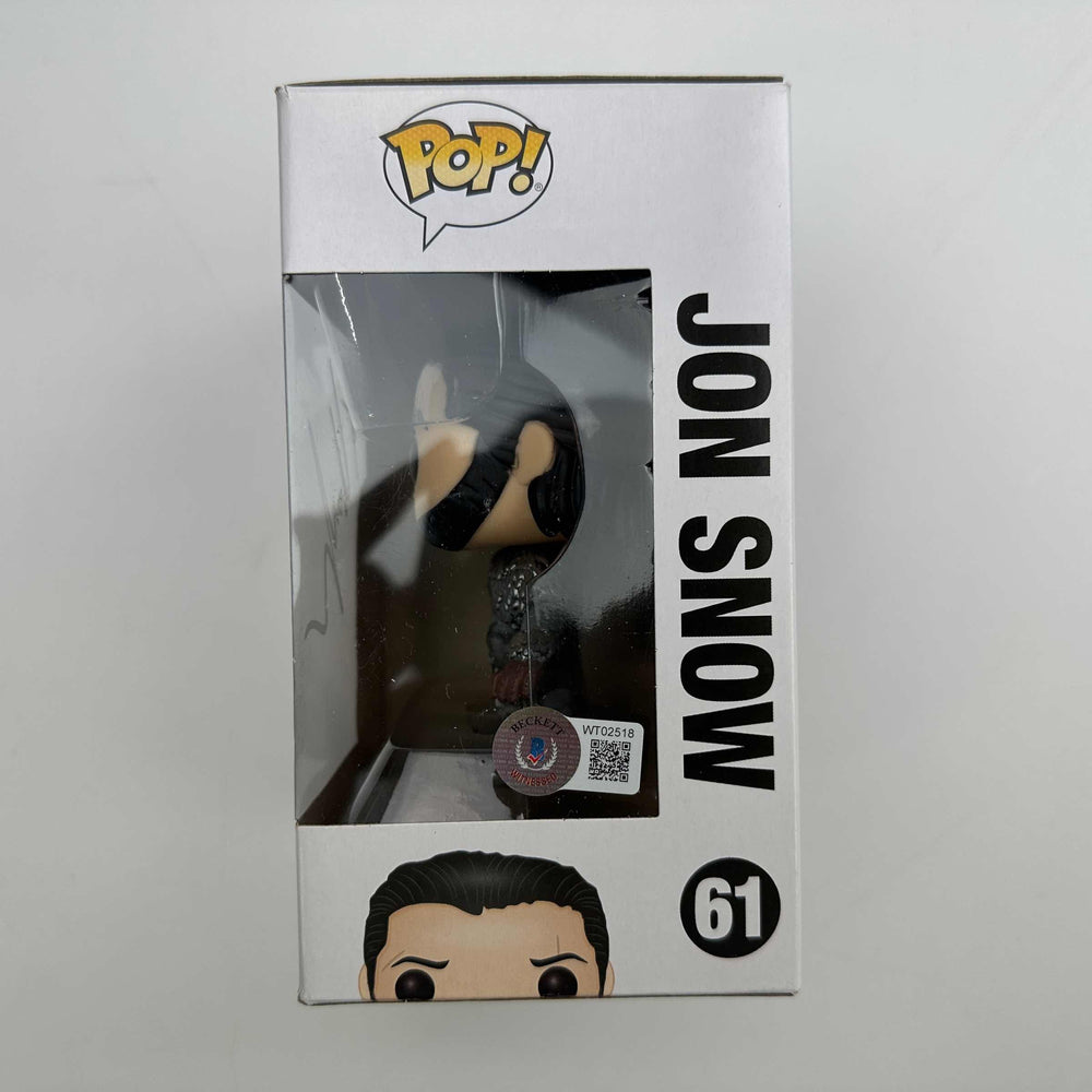 Autographed/Signed Kit Harrington Jon Snow #61 Game of Thrones Funko Pop TV Television Figurine Toy Beckett BAS COA (ONLINE ORDER ONLY)