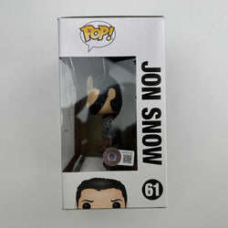 Autographed/Signed Kit Harrington Jon Snow #61 Game of Thrones Funko Pop TV Television Figurine Toy Beckett BAS COA (ONLINE ORDER ONLY)