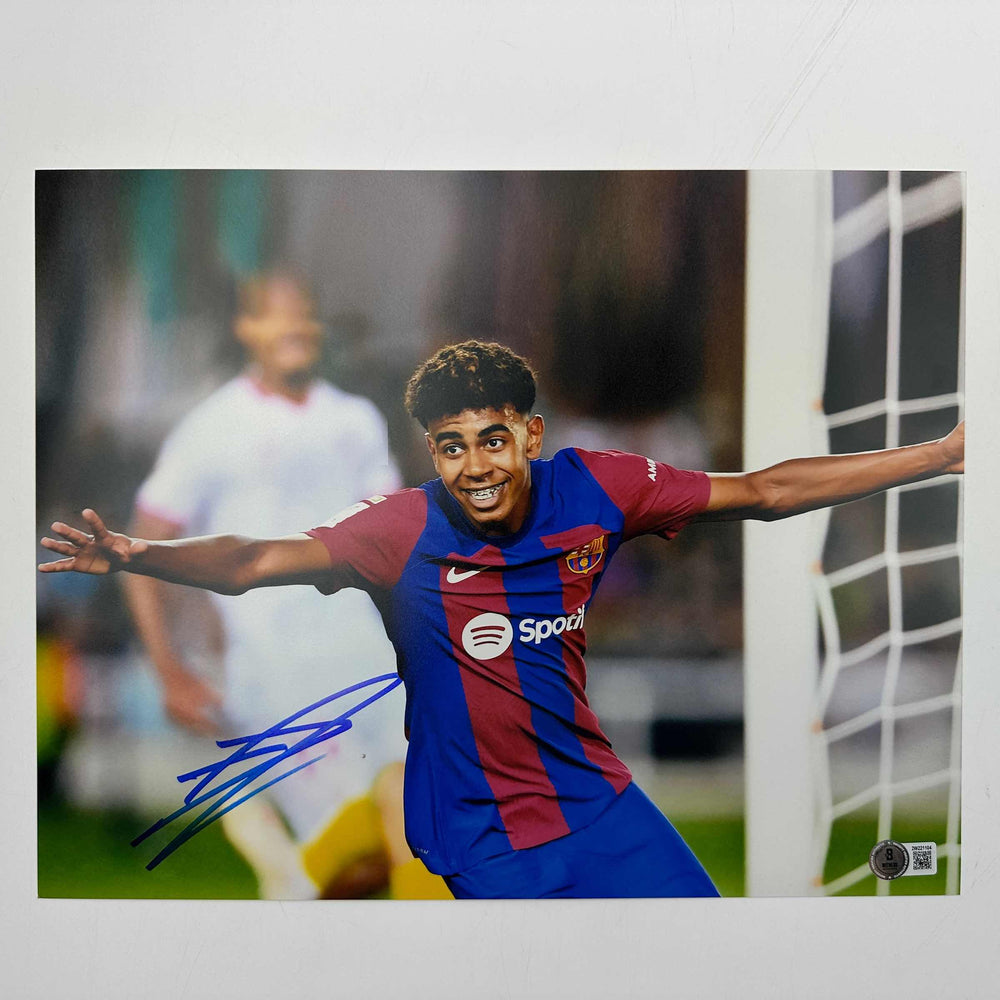 Autographed/Signed Lamine Yamal FC Barcelona 11x14 Soccer Photo Beckett BAS COA (ONLINE ORDER ONLY)