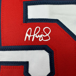 Facsimile Autographed Albert Pujols St. Louis White Reprint Laser Auto Baseball Jersey Size Men's XL (ONLINE ORDER ONLY)