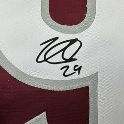 Facsimile Autographed Nathan MacKinnon Colorado Maroon Reprint Laser Auto Hockey Jersey Size Men's XL (ONLINE ORDER ONLY)
