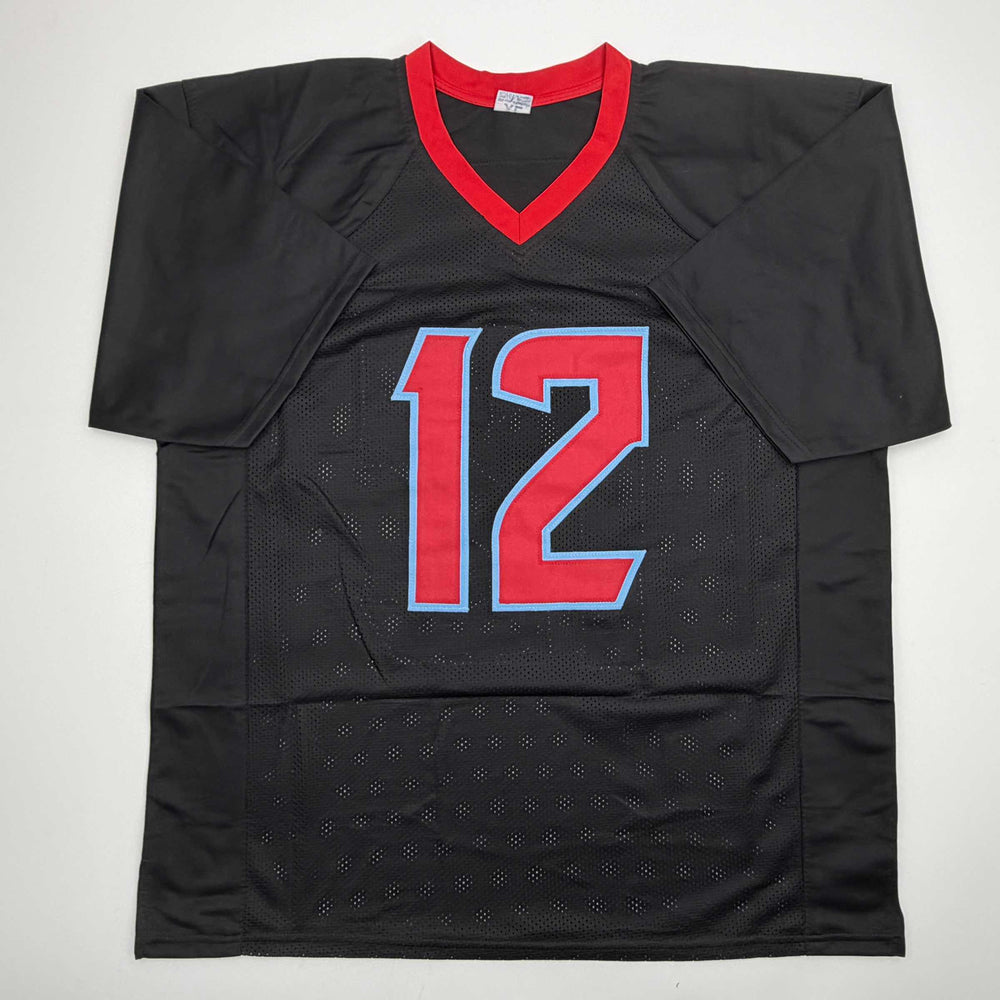 Autographed/Signed Nico Collins Houston H-Town Black Football Jersey JSA COA (ONLINE ORDER ONLY)