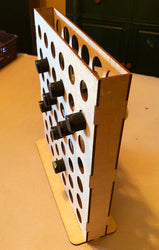Vertical Paint Rack - For 1oz Mission Models Premium Hobby Paints (Online Order Only) (Online Order Only)