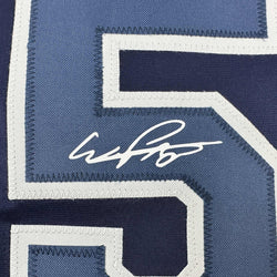 Facsimile Autographed Wander Franco Tampa Bay Navy Blue Reprint Laser Auto Baseball Jersey Size Men's XL (ONLINE ORDER ONLY)