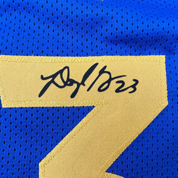 Facsimile Autographed Draymond Green Golden State Blue Reprint Laser Auto Basketball Jersey Size Men's XL (ONLINE ORDER ONLY)