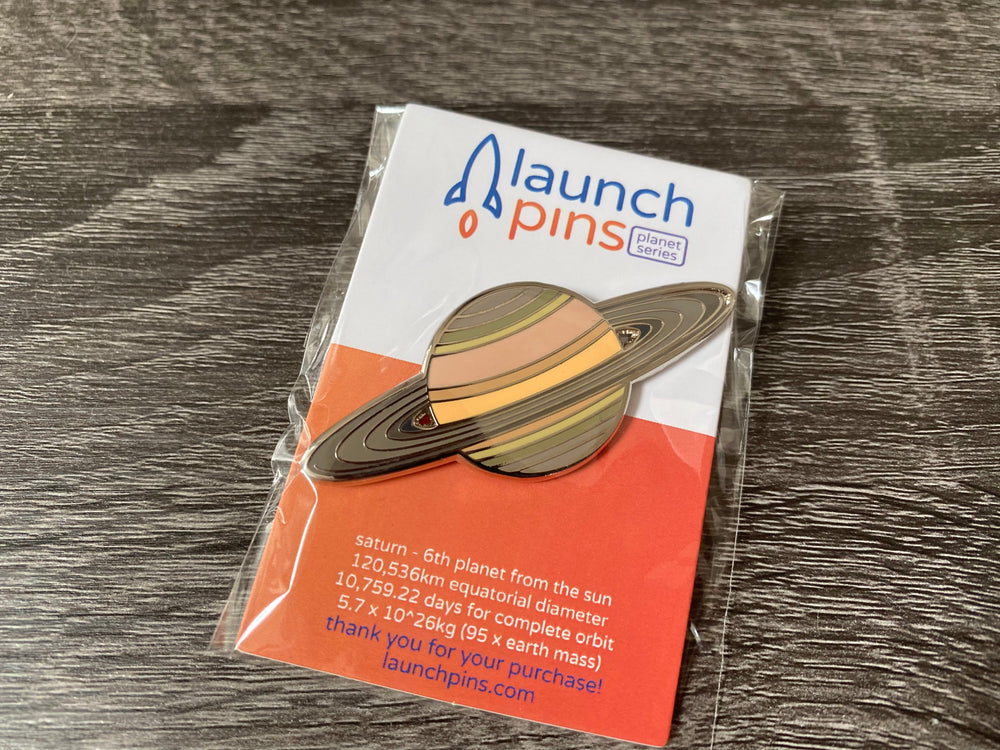 Saturn Hard Enamel Pin (ONLINE ORDER ONLY)