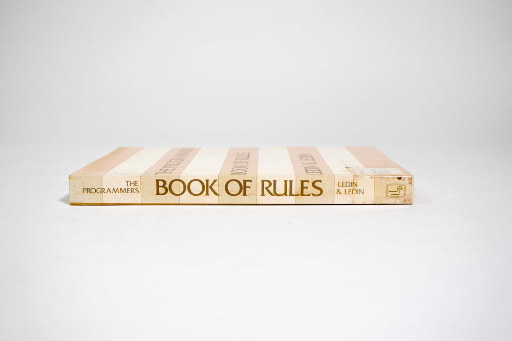 The Programmer's Book of Rules (ONLINE ORDER ONLY)