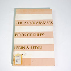The Programmer's Book of Rules (ONLINE ORDER ONLY)