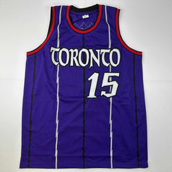 Facsimile Autographed Vince Carter Toronto Purple Reprint Laser Auto Basketball Jersey Size Men's XL (ONLINE ORDER ONLY)