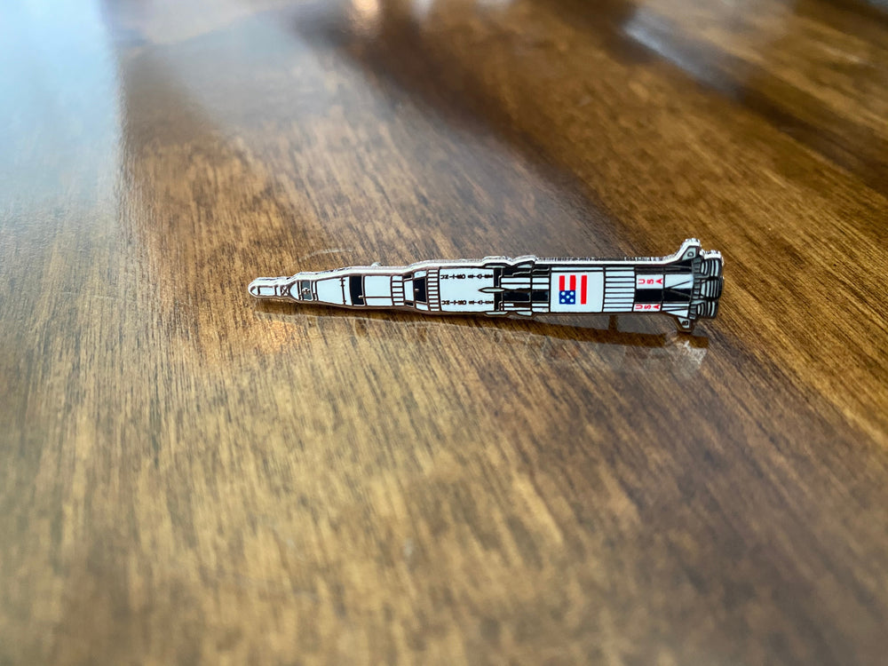 Saturn V Launch Vehicle Enamel Pin (ONLINE ORDER ONLY)