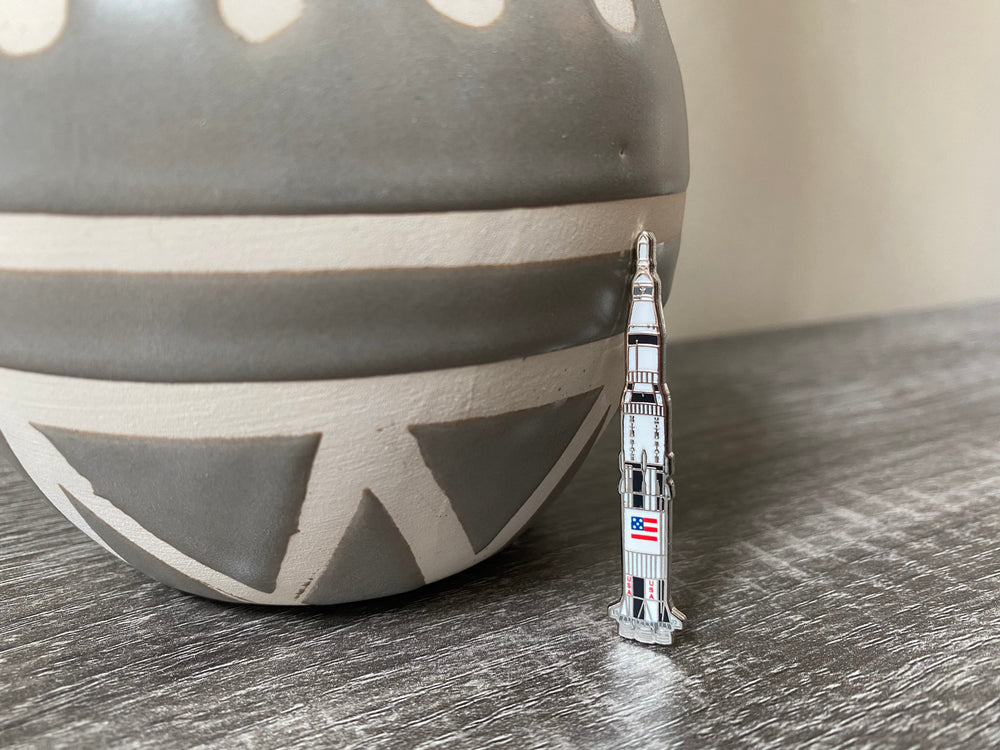 Saturn V Launch Vehicle Enamel Pin (ONLINE ORDER ONLY)