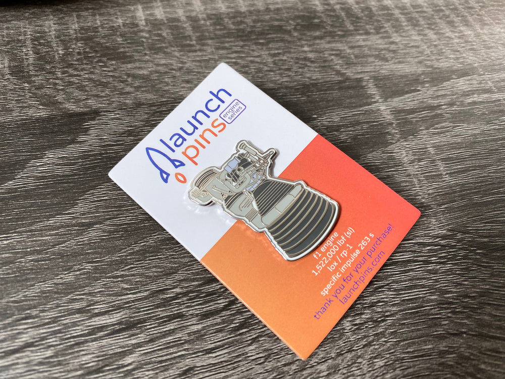 F-1 Engine (Saturn V 1st Stage) Hard Enamel Pin (ONLINE ORDER ONLY)