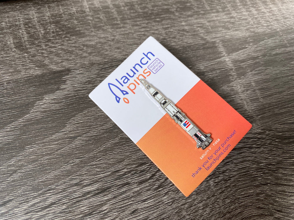 Saturn V Launch Vehicle Enamel Pin (ONLINE ORDER ONLY)