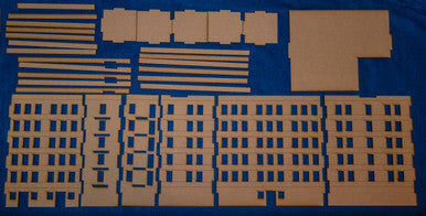 15mm Large Apartment Block (MDF) - 15MMDF152 (Online Order Only)