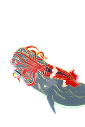 Giant Squid vs. Sperm Whale Enamel Pin (Architeuthis dux vs. Physeter macrocephalus) (ONLINE ORDER ONLY)