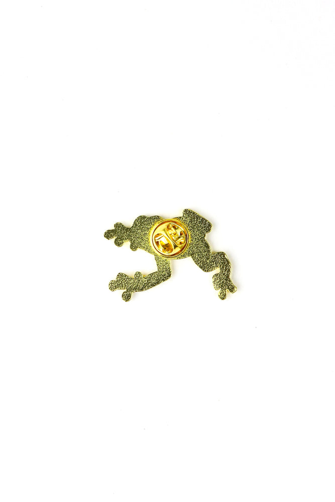 Bumblebee Poison Dart Frog Enamel Pin (Dendrobates leucomelas) (ONLINE ORDER ONLY)