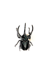 Chiron Beetle Enamel Pin (Chalcosoma chiron) (ONLINE ORDER ONLY)