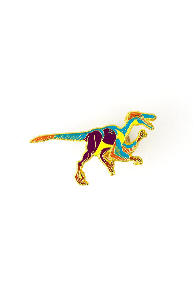 Velociraptor Enamel Pin (Velociraptor mongoliensis) (ONLINE ORDER ONLY)