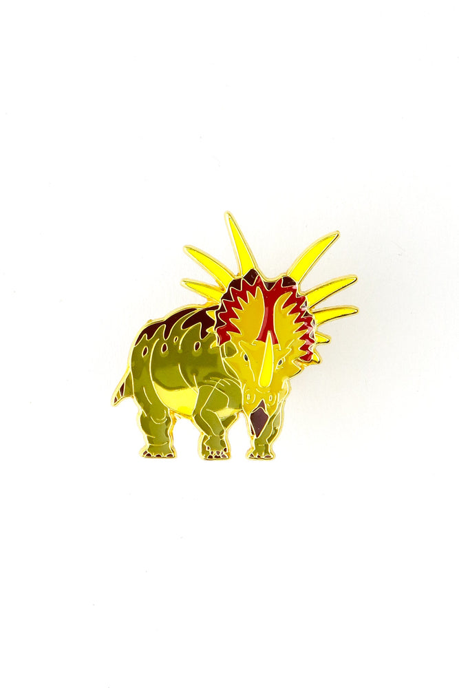Styracosaurus Enamel Pin (Styracosaurus albertensis) (ONLINE ORDER ONLY)