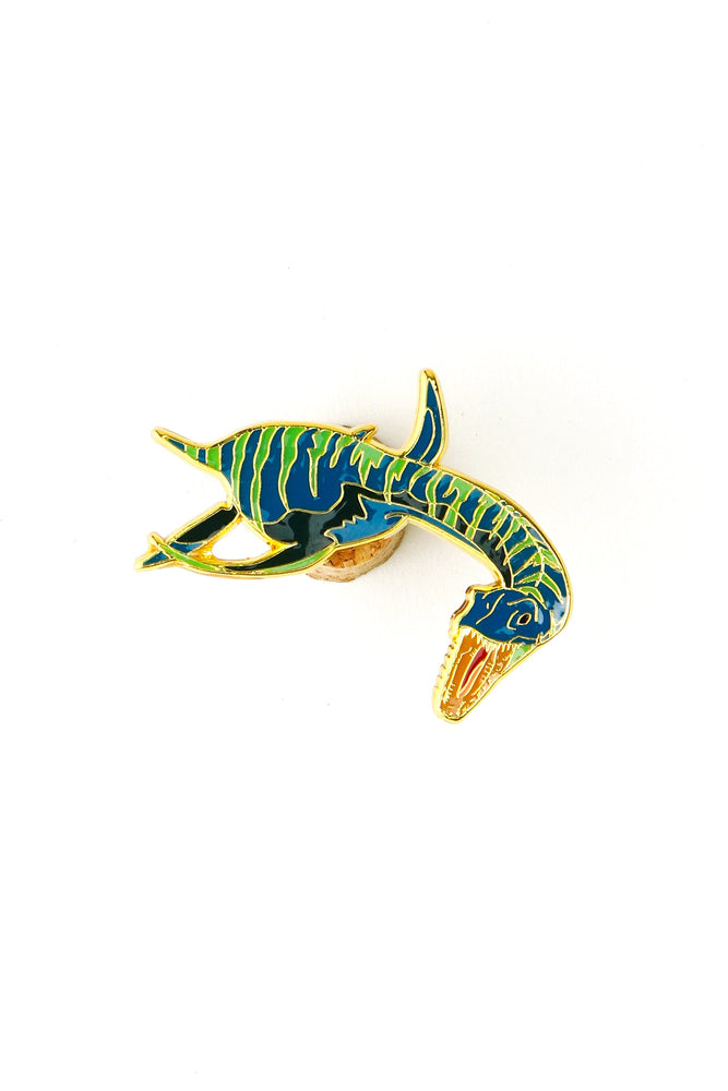 Plesiosaurus Enamel Pin (Plesiosaurus dolichodeirus) (ONLINE ORDER ONLY)