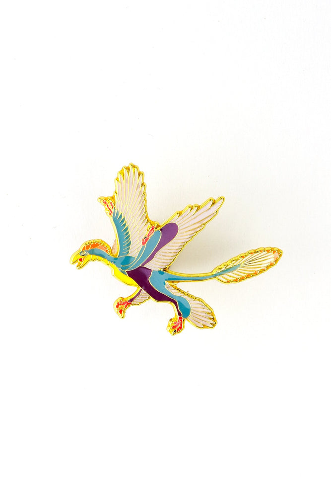 Microraptor Enamel Pin (Microraptor gui) (ONLINE ORDER ONLY)