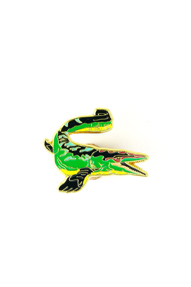 Mosasaurus Enamel Pin (Mosasaurus hoffmanni) (ONLINE ORDER ONLY)