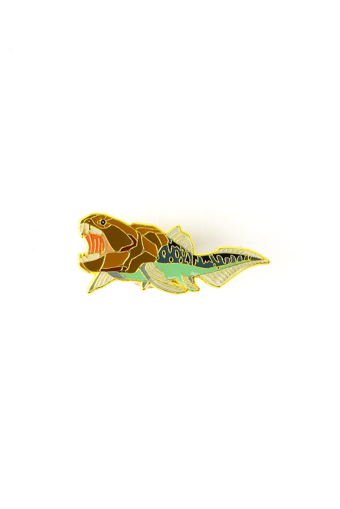 Dunkleosteus Enamel Pin (Dunkleosteus terrelli) (ONLINE ORDER ONLY)