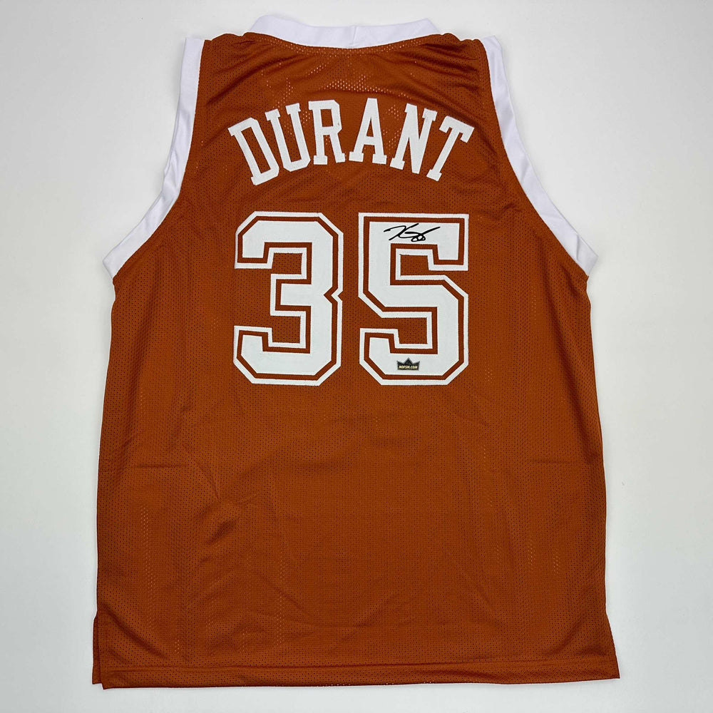 Facsimile Autographed Kevin Durant Texas Orange Reprint Laser Auto College Basketball Jersey Size Men's XL (ONLINE ORDER ONLY)