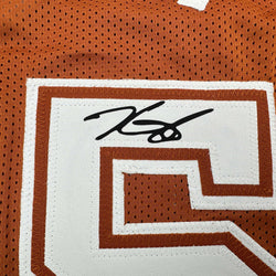 Facsimile Autographed Kevin Durant Texas Orange Reprint Laser Auto College Basketball Jersey Size Men's XL (ONLINE ORDER ONLY)