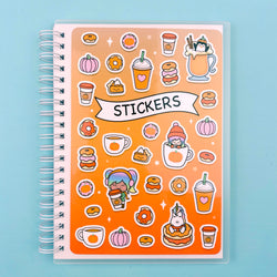Pumpkin Spice Sticker Collage Reusable Sticker Book (ONLINE ORDER ONLY)