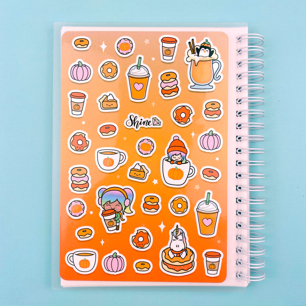 Pumpkin Spice Sticker Collage Reusable Sticker Book (ONLINE ORDER ONLY)