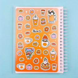 Pumpkin Spice Sticker Collage Reusable Sticker Book (ONLINE ORDER ONLY)