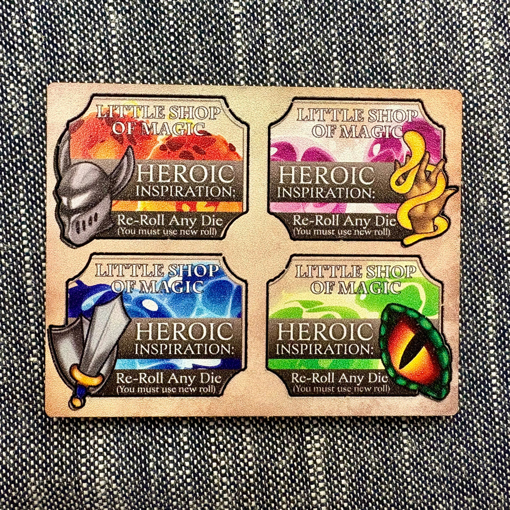 Little Shop of Magic: Heroic Inspiration Token Mini Sheet