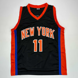 Facsimile Autographed Jalen Brunson New York Black Reprint Laser Auto Basketball Jersey Size Men's XL (ONLINE ORDER ONLY)