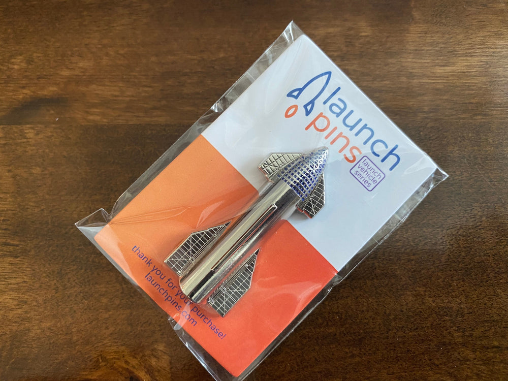 Starship 3D Enamel Pin (ONLINE ORDER ONLY)