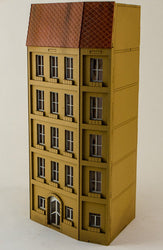 15mm European City Corner Building (Matboard) - 15MCSS125 (Online Order Only)