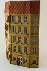 15mm European City Corner Building (Matboard) - 15MCSS125 (Online Order Only)