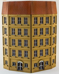 15mm European City Corner Building (Matboard) - 15MCSS125 (Online Order Only)
