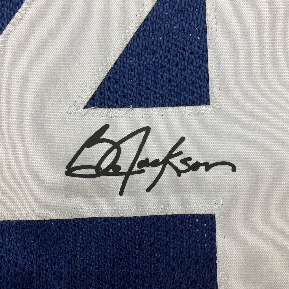 Facsimile Autographed Bo Jackson Auburn Blue Reprint Laser Auto College Football Jersey Size Men's XL (ONLINE ORDER ONLY)